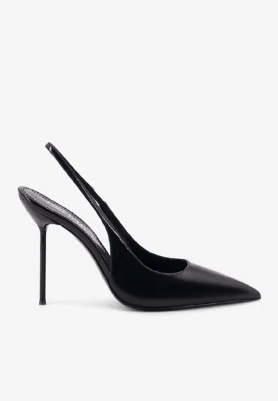 Paris Texas Lidia 105 Slingback Leather Pumps In Black