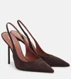 Paris Texas 105mm Slingback Pointed-toe Pumps In Brown
