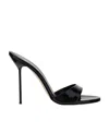 Paris Texas Lidia 105mm Patent-leather Sandals In Black