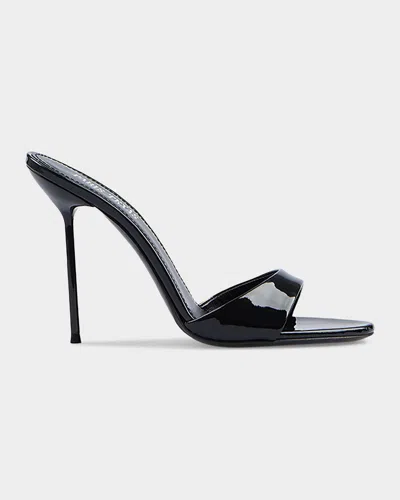 Paris Texas Lidia 105mm Patent Leather Mules In Tortoise