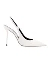 Paris Texas 100mm Lidia Slingback Pumps In White