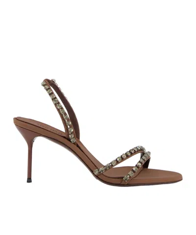 Paris Texas Lidia 70 High-heeled Sandals In Brown