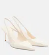 Paris Texas 105mm Lidia Slingback Pointed-toe Pumps In White