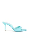 Paris Texas Mules In Turquoise Leather In Turchese