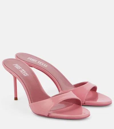 Paris Texas Lidia 70 Patent Leather Mules In Pink