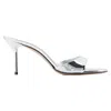 Paris Texas Lidia Mirrored-leather Sandals In Silver