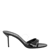 Paris Texas 70mm Lidia Patent Leather Mules In Black