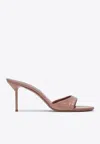 Paris Texas Lidia 80 Patent Leather Mules In Pink