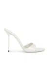 Paris Texas Mules In Grey Patent Leather In Gray
