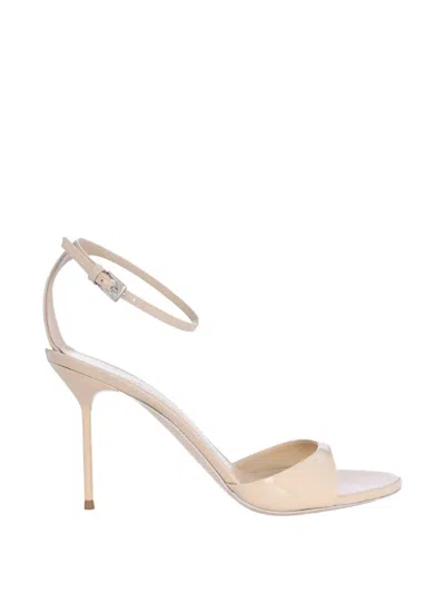 Paris Texas Lidia Ankle Strap Sandals In Neutral