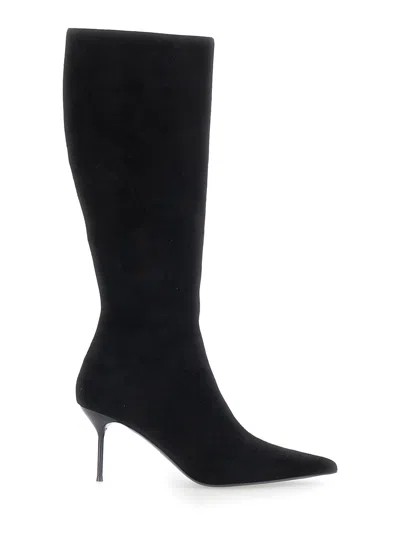 Paris Texas Lidia Boot 70 Leather High-heel Boots In Black