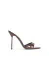 Paris Texas Slip-on High-heeled Sandals In Brown