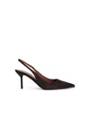 Paris Texas 75mm Slingback Pointed-toe Sandals In Brown
