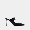 Paris Texas Lidia Couture Sabot 90 Pumps - Silk - Black