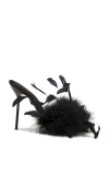 Paris Texas Feather Lidia Mules 105 In Black