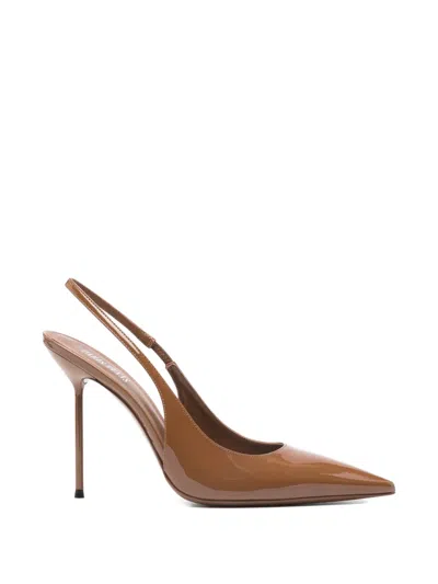 Paris Texas Patent Leather Lidia Slingback Pumps 105 In Black