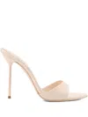 Paris Texas Round-toed High-heeled Sandals In White