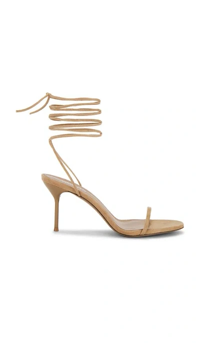 Paris Texas Lidia Lace Up Sandal 70 In Neutral