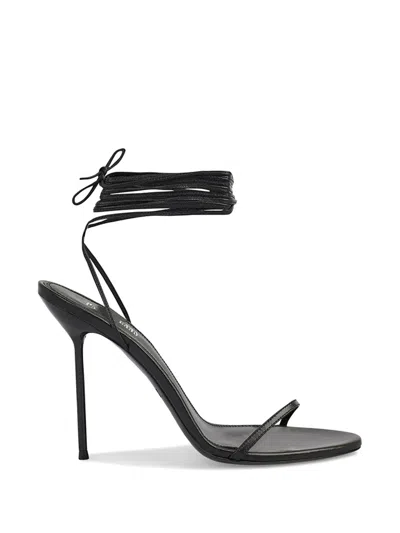 Paris Texas Lidia Lace-up Sandals In Black