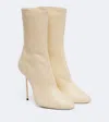 Paris Texas Lidia Leather Ankle Boots In White