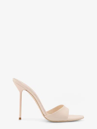 Paris Texas 105mm Lidia Patent Leather Mules In Neutral