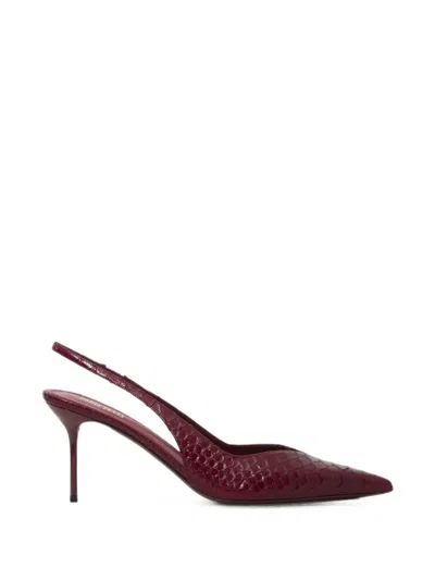 Paris Texas Lidia Leather Slingback Pumps In Red