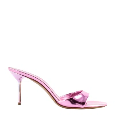Paris Texas Lidia Logo High-heeled Sandals In Pink