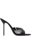 Paris Texas Lidia Mesh Mules In Black