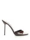 Paris Texas 105mm Lidia Patent Leather Mules In Black