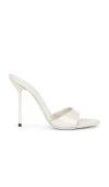 Paris Texas Mules In Grey Patent Leather In Gray