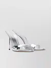 Paris Texas Lidia Mule Stiletto Heel Leather Sandals