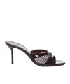 Paris Texas Round-toe High-heeled Sandals In Brown