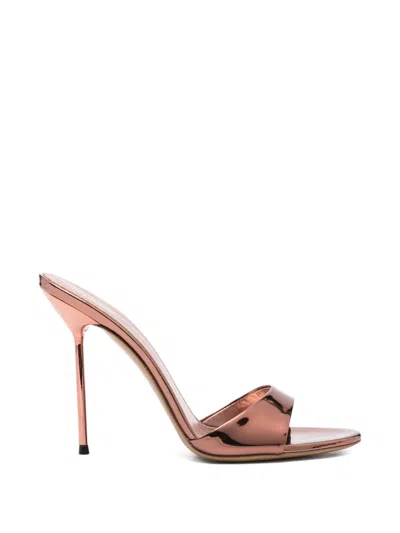 Paris Texas Lidia Patent Leather Heel Sandals In Animal Print