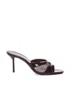 Paris Texas Round-toe High-heeled Sandals In Brown