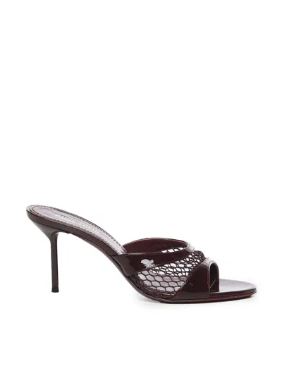 Paris Texas Lidia Patent Leather Mule In Burgundy