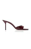 Paris Texas Lidia 70 Patent Leather Mules In Burgundy