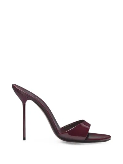 Paris Texas Lidia Patent Leather Mules In Red
