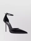 Paris Texas Arrow Toe Heeled Shoes With Delicate Ankle Strap