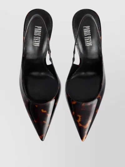 Paris Texas Lidia Patent Leather Slingback Pumps In Black