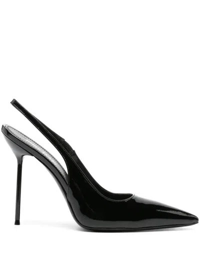 Paris Texas Lidia Patent-leather Slingback Pumps In Black