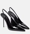 Paris Texas Sleek Slingback Pumps With Premium Calf Leather And Elegant Stiletto Heel In Black