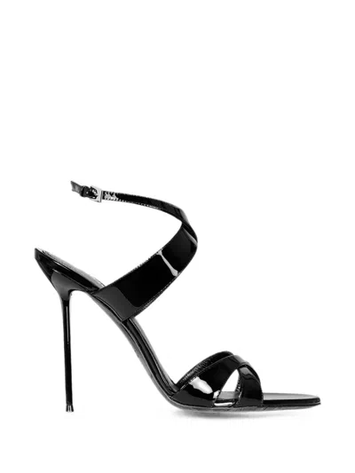 Paris Texas Lidia Patent-leather Sandals In Black