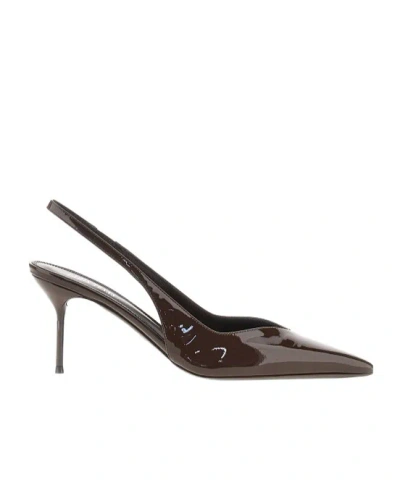 Paris Texas Lidia Patent-leather Slingback Pumps In Brown