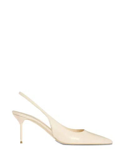 Paris Texas Lidia Point-toe Slingback Pumps In Neutral
