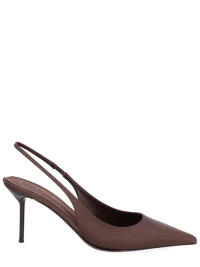 Paris Texas Lidia Pointed Slingback Pumps In Brown