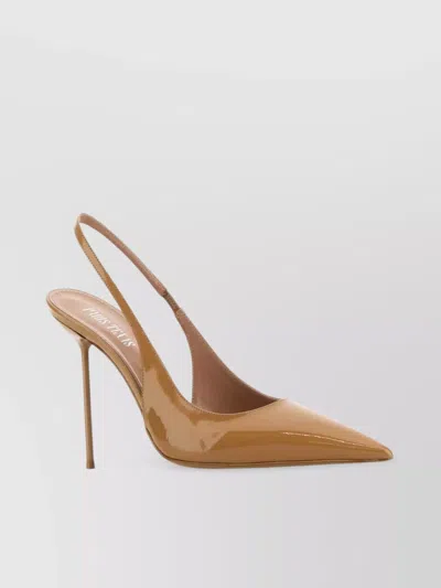 Paris Texas Lidia Pumps In Leather Vernice In Brown