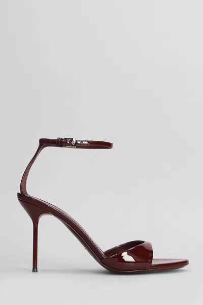 Paris Texas Lidia Sandal 90 Sandals In Bordeaux Patent Leather