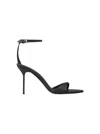 Paris Texas 90mm Lidia Leather Ankle Strap Sandals In Black