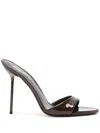 Paris Texas 'lidia' Brown Mules With Stiletto Heel In Brown