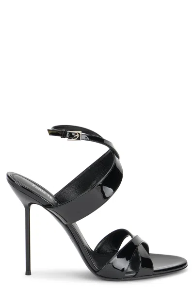 Paris Texas Lidia Sandals In Varnished Leather In Black